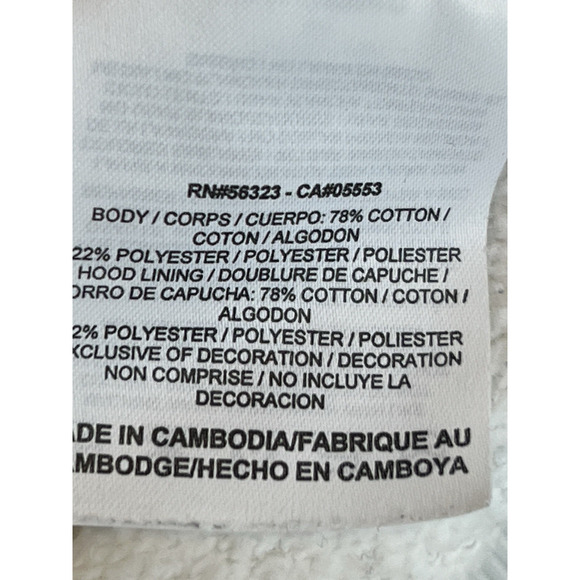 Nike Hoodie Men XL White Blue Distressed Logo Athletic Pullover Fleece Sports - Picture 11 of 11